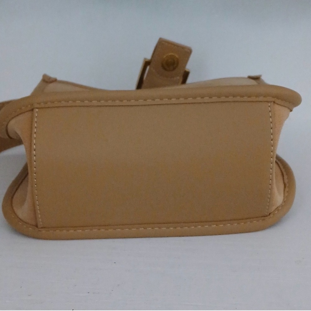 Rachel Zoe Tan Crossbody Bag with Gold Accent Hardware - Picture 3 of 5